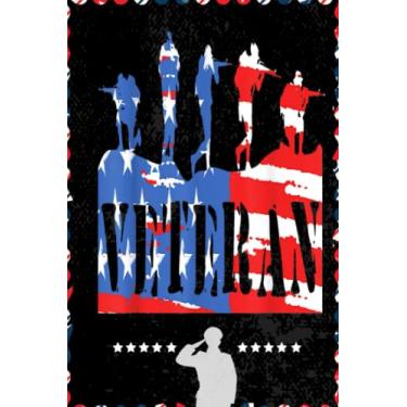 Imagem de Veteran American Flag Helicopter Veteran Military Army USA: Respect For Veterans, Soldier, Military Person, Warrior Blank Lined Notebook Journal | 6x9 in 100 pages