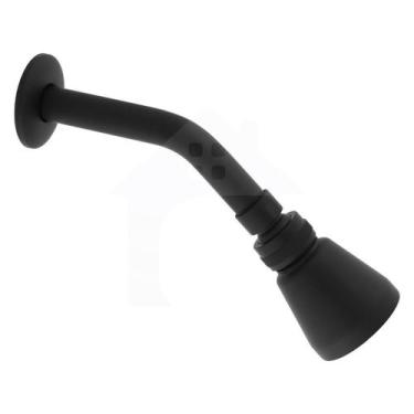 Imagem de Chuveiro Slim Black Abs Articulado Preto Ducha Banheiro - Minhacazza