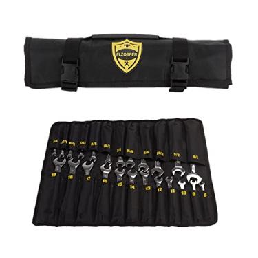 Imagem de 24-Piece Flex-Head Ratcheting Wrench Set，Metric & SAE Chrome Vanadium Steel Hand Combination Wrench Spanner with Portable Carrying Bag (Flex Head Ratchet Wrench)