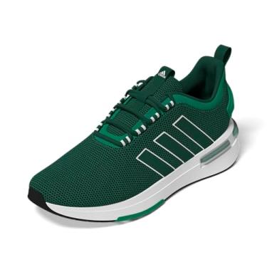 Imagem de adidas Tênis esportivo masculino Racer Tr23, Verde universitário/branco/verde, 40