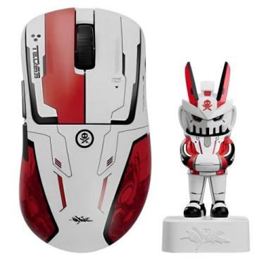 Imagem de Mouse Sem Fio Pulsar Xlite V4 Quiccs Edition 8K Mini, branco/vermelho