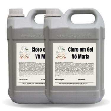 Imagem de Kit 2 Cloro em Gel 5L Vó Maria - KIT COM 10kg - Limpeza Pesada - Vó Ma