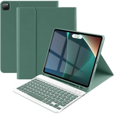 Imagem de Capa Com Teclado Wifi Para iPad Pro 2024 11 Polegadas (Verde-escuro) - POPSHOPE