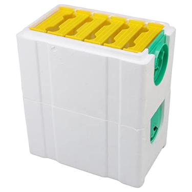 Imagem de Caixa de Criação de Rainha de Espuma de Colmeia de Abelha de Camada Dupla Com 10 Estruturas - Ferramentas de Apicultura para Produção Eficaz de Abelha Rainha