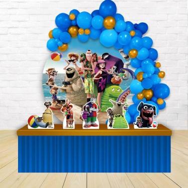 Imagem de kit festa painel redondoDecoração Hotel Transilvânia 3 1,50 Diâmetro -