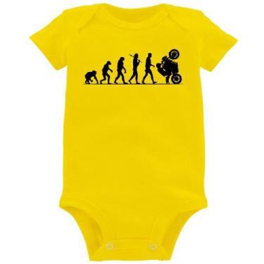 Imagem de Body Bebê Evolução do Grau XJ6 - Foca na Moda, Amarelo, G