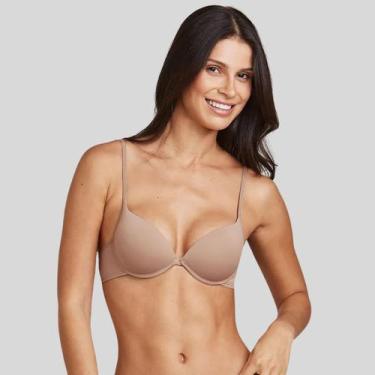 Imagem de Sutia 2384 Hope Push Up Poliamida Suave Com Aro e Bojo Ajustável, Camu