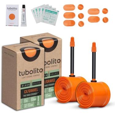 Imagem de Tubolito Tubo-Cx/Gravel Tpu Câmara de Ar 700C X 32-50 Mm 2 Unidades, Válvula Presta Preta de 60 Mm | Leve, Forte E Compacta | Butil de Dupla Resistência | Compatibilidade com Aro E Freio A Disco