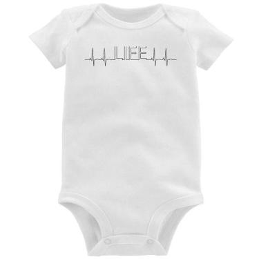Imagem de Body Bebê Batimentos Cardíacos Life - Foca na Moda, Branco, M