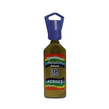 Imagem de Tinta Dimensional Metálica Relevo 3D Acrilex 35 ml Bronze - 556