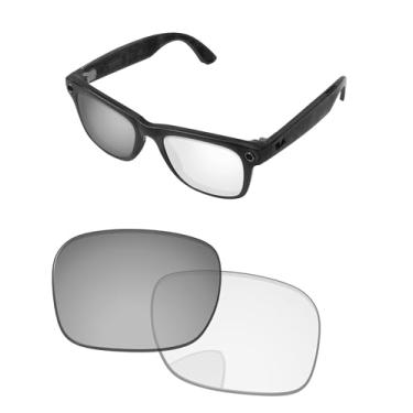 Imagem de PapaViva Lentes de substituição compatíveis com óculos de sol Ray-Ban Meta RW4006 50 mm Eclipse Silver Shield Photochromic Pro+