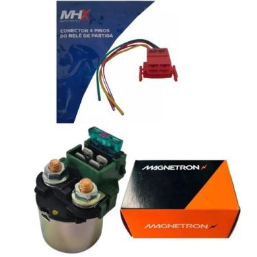 Imagem de Relé Partida, Conector 4 Pinos Nx 400 Falcon 1999 Até 2008 - Magnetron