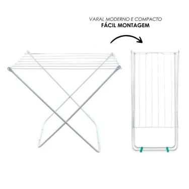 Imagem de Varal De Chão Portátil - Branco