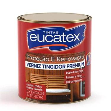 Imagem de Verniz tingidor duplo filtro solar imbuia 900ml eucatex - NoBrand