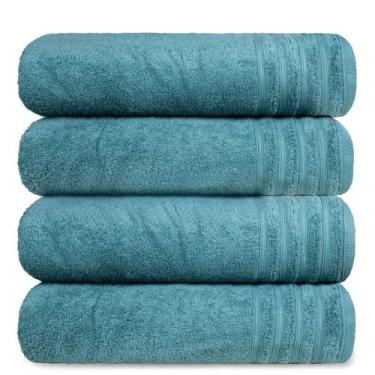 Imagem de Kit 4 Toalha Gigante Banhão Fio Penteado 100% Algodão Twist - Central 