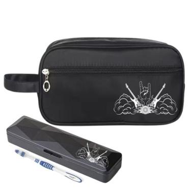 Imagem de Nécessaire Premium Executiva Nylon Estampa Com Porta Escova - Mormino,