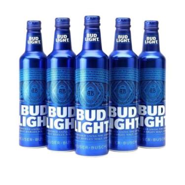Imagem de Cerveja Importada Bud Light Alumínio Garrafa 473ml Kit Com 6 Unidades