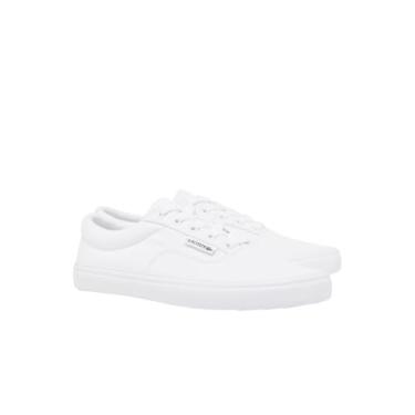Imagem de Lacoste Tênis feminino com base de renda, Branco/Branco, 36
