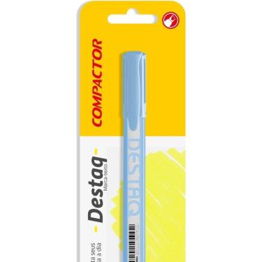 Imagem de Marca-Texto Destaq Azul Pastel - Compactor