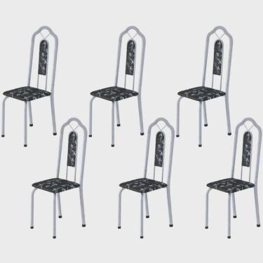 Imagem de Kit 6 Cadeiras Tubular Bianca Soma Móveis