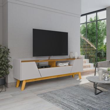 Imagem de Rack Para TV Até 70 Polegadas 2 Portas 1 Gaveta 2 Nichos Decor