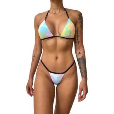 Imagem de Biquíni para Marquinha tipo Fita em Tecido (Tamanho único)Tie-Dye