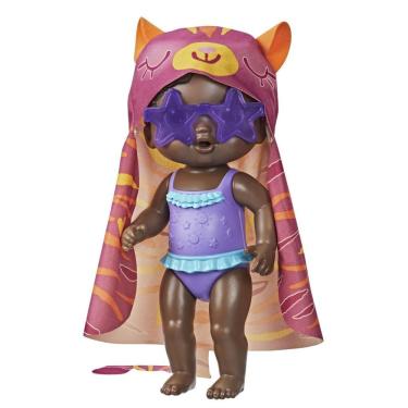 Imagem de Baby Alive Bebe Dia de Sol Negra 25cm com Acessórios para Brincar na Água F2570 - Hasbro