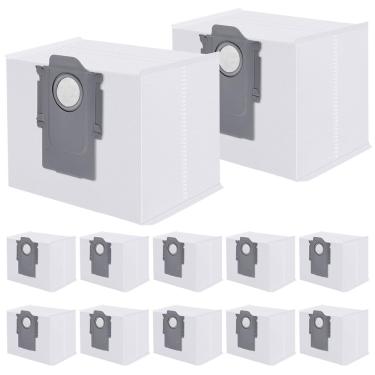 Imagem de Saco de pó wkzo, pacote com 12 litros, para Roborock S8 +, Q7 +, Q7 Max +, Q8 Max +