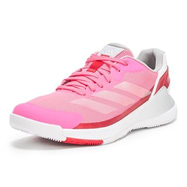 Imagem de adidas Tênis feminino Crazyquick Lightstrike Padel, Rosa lúcido/prata metálico/vermelho lúcido, 44