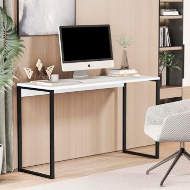 Imagem de Mesa Escrivaninha Estilo Industrial Escritório Office 120cm Loft (Branco)