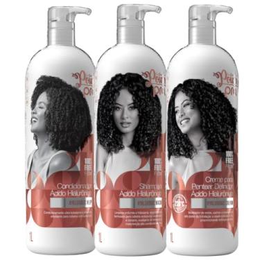 Imagem de Kit Shampoo Condicionador E Creme De Pentear Soul Power Pro Acido Hialuronico Vegano Grande