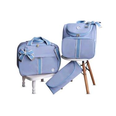 Imagem de Kit De Bolsa Mala Maternidade 3 Peças Completo - WLN Magazine