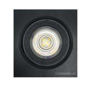 Imagem de Spot Preto Quadrado 5w Embutir Luz Amarela e Branca - Kian