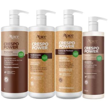 Imagem de Kit Apice Crespo Power Shampoo Condicionador Creme de Pentear Gelatina