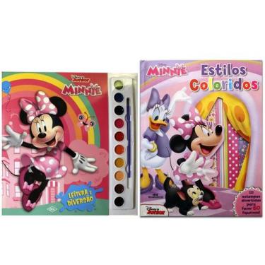 Imagem de Kit de livros infantis: coleção aquarela minnie + Minnie : estilos col