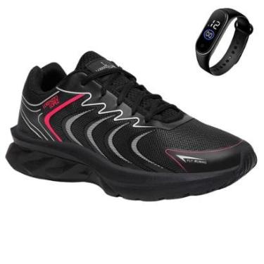 Imagem de Tenis Feminino Ortopédico Leve Conforto Com Relógio-Feminino