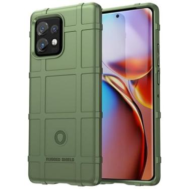 Imagem de Capa Case Moto Edge 40 Pro (Tela 6.67) Rugged Shield Anti Impacto (Verde)