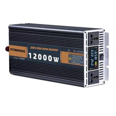 Imagem de 24v to 110v,Conversor inversor de carro de 12000 W, conversor de energia de onda senoidal pura de 12 V, 24 V, 48 V, 60 V para 220 V Prepare-se para emergências e quedas de energia