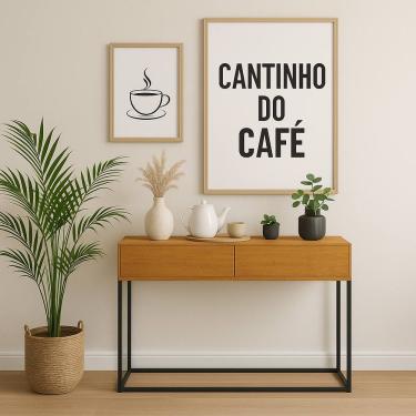 Imagem de Aparador Buffet Balcão Para Sala de Estar Cantinho Do Café