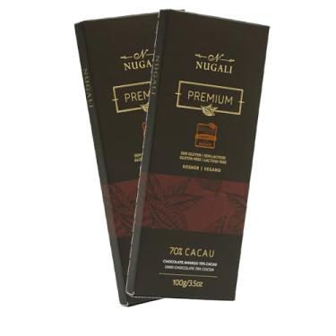 Imagem de Kit Barra de Chocolate Amargo 70% Cacau - Nugalii - 2 unidades de 100g
