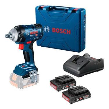 Imagem de Kit Chave Impacto Bosch Gds 18v 400 Brushless 2 Baterias 2ah