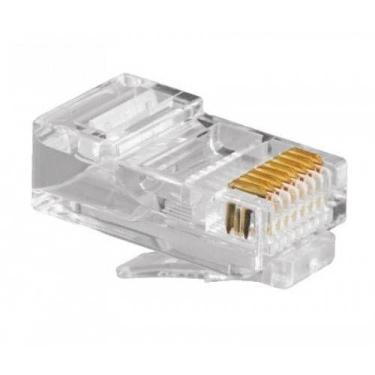 Imagem de Kit 100 conectores macho CAT 5E RJ45 lite MXT