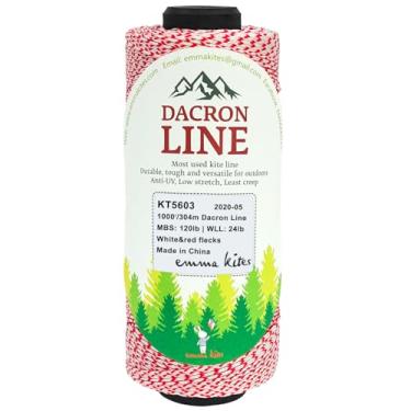 Imagem de Linha de tricô de poliéster trançado emma kites 120 libras 1000 pés linha Mason