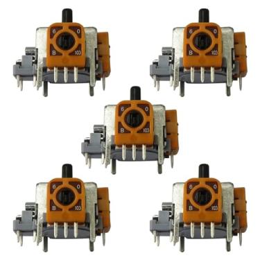 Imagem de Pacote com 5 joystick analógico 3D de substituição para PS2 PS3 Conroller, para controle Xbox 360