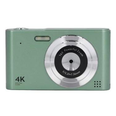 Imagem de Câmera digital, câmera vlogging HD 2,5 K com câmera dupla, câmera digital com zoom digital de 48 MP 16X, câmeras portáteis de apontar e fotografar para adolescentes iniciantes (verde)