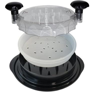 Imagem de Triturador de frango grande com inserção removível de peito de frango e outros trituradores de carne, torção manual para desfiar frango, carne de porco ou alface, solução antiderrapante embutida