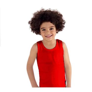 Imagem de Camiseta Menino 100% Algodão Lisa Esportiva Camisa Regata Infantil 2 a