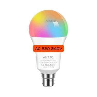 Imagem de Lâmpada LED Inteligente RGB B22 Base UK TUYA Wifi Bluetooth Controle D