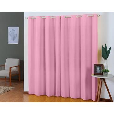 Imagem de Cortina Tecido Oxford 3,00 x 2,50 Sala Quarto Janela para Varão - J H 