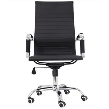Imagem de Cadeira de Escritório BF-037H, Giratória, Couro PU Preto, Altura Ajustável 103-110cm, Suporta até 120kg